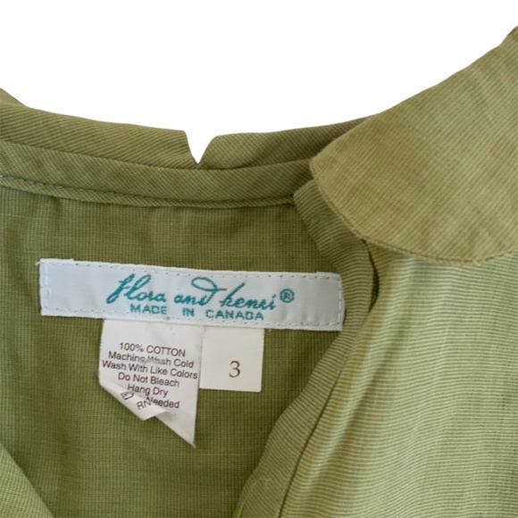 Flora and Henry DRESS SZ:3 QUITE AND CLASSIC ELEGANCE IN A BEAUTIFUL GREEN - Picture 3 of 3